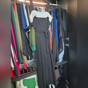 Elegant Black and White Jumpsuit